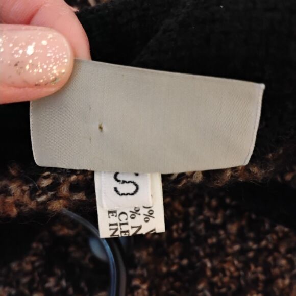 Weave of the Irish vintage retro 90% wool knit sweater jacket made in Ireland Sm - Picture 9 of 9